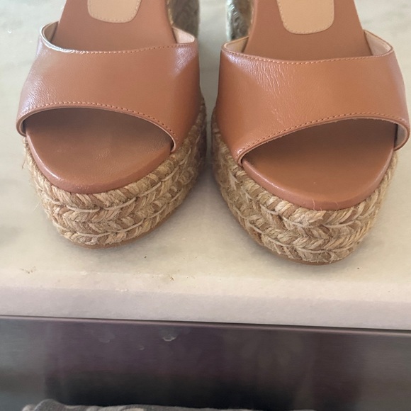 Stuart Weitzman Brown Leather Wedges - Picture 5 of 6